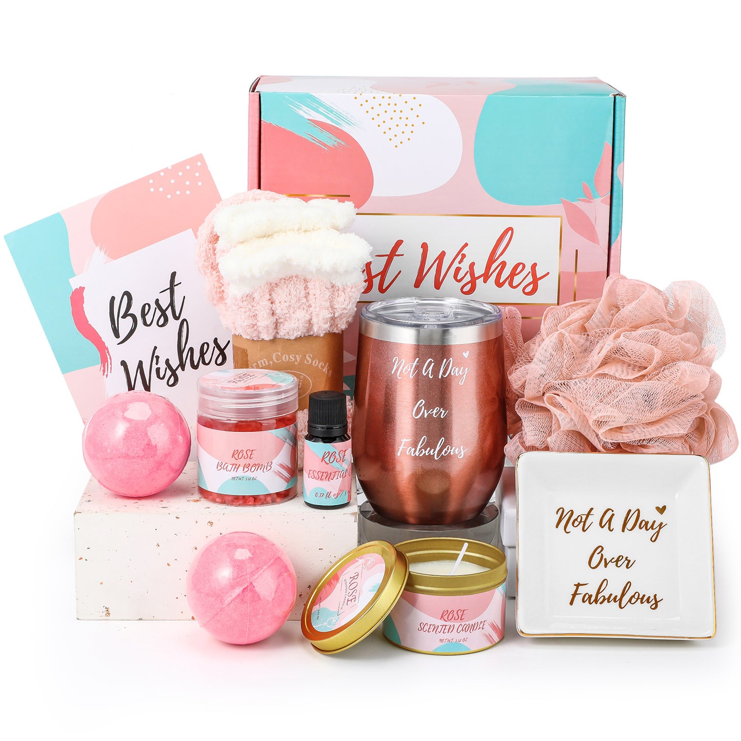 "best Wishes" Essential Oil Bath Salt Gift Set