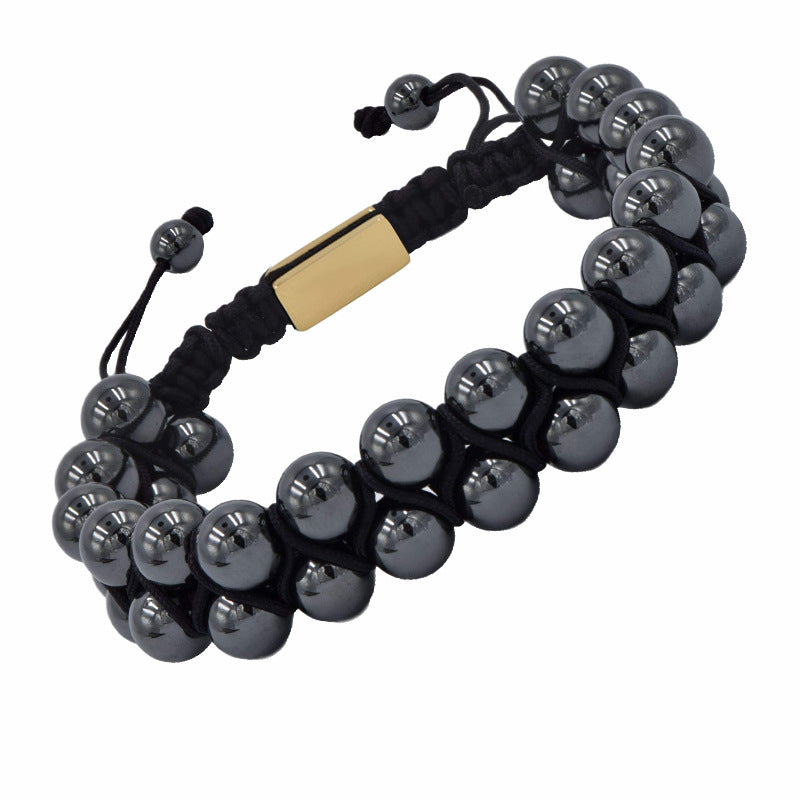 Hematite Beads Diffuser Bracelet