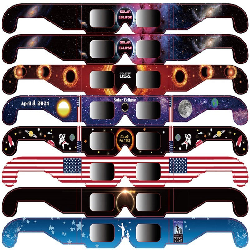 6 pack/12 pack Solar Eclipse Glasses ISO Certified