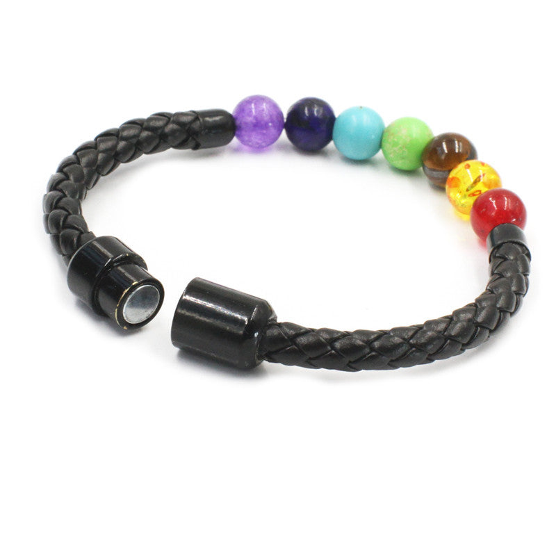 7 Chakra Essential Oil Diffuser Bracelet