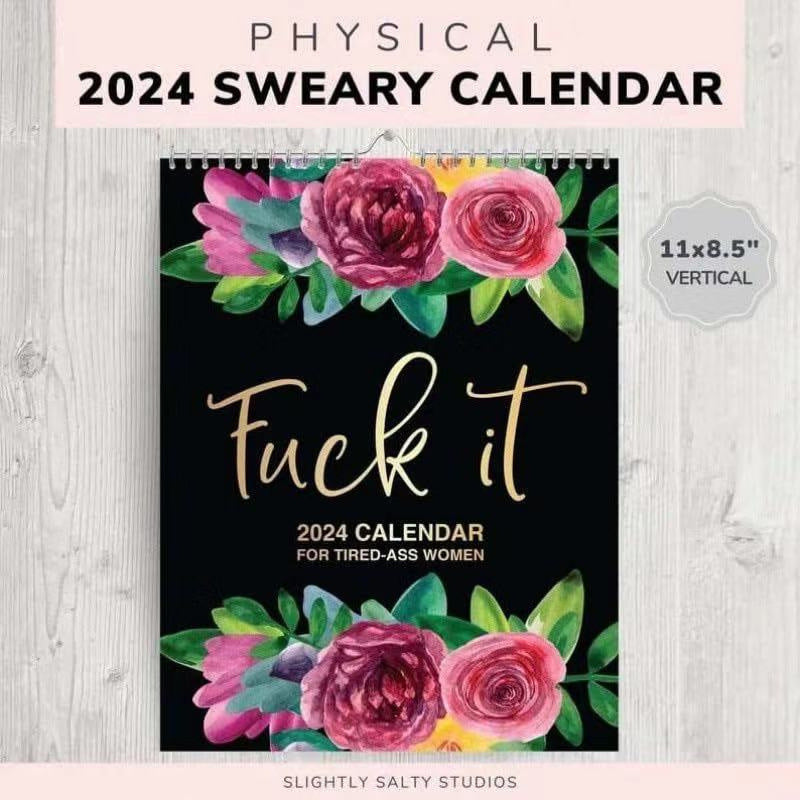 2024 Calendar for Tired Ass Women