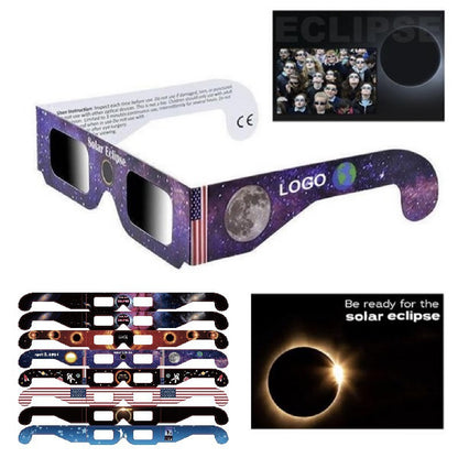 6 pack/12 pack Solar Eclipse Glasses ISO Certified