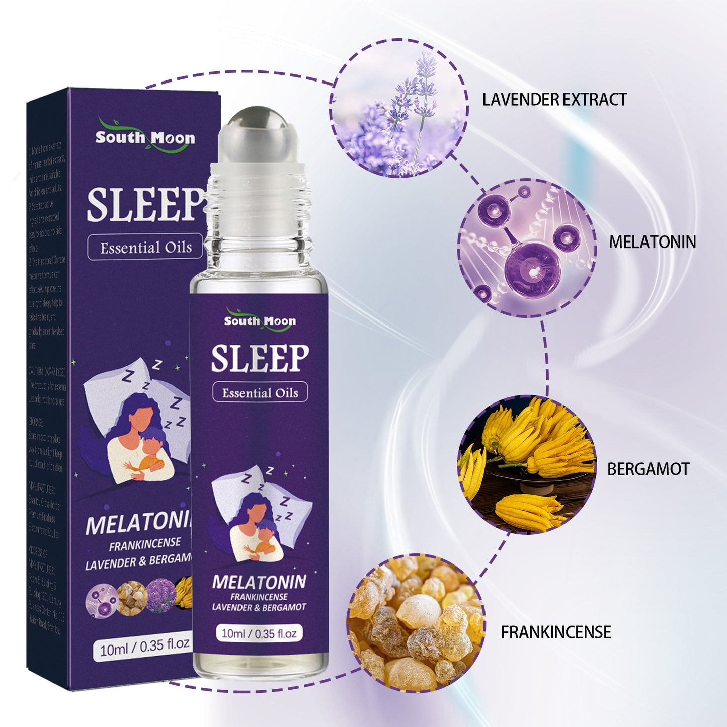 Roll on Essential Oil for Deep Sleep Improve Insomnia