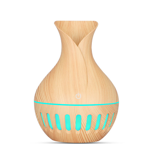 USB Wood Grain Hollow Humidifier