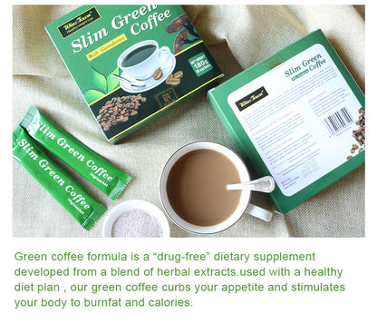 Slim Green Coffee With Ganoderma Instant Coffee for Weight Loss