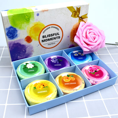 Natural Floral Shower Steamers Set