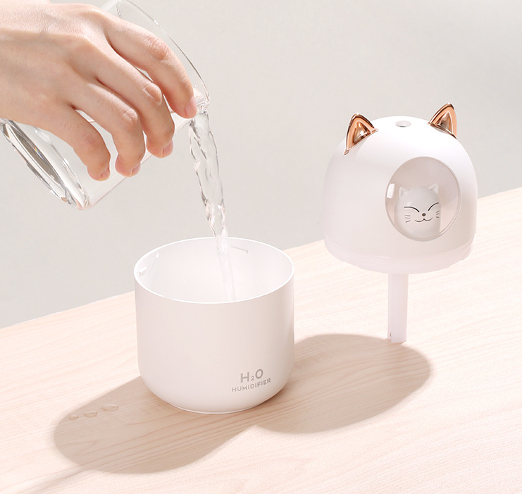 Cat Shape Humidifier Essential Oil Diffuser USB Rerchargeable